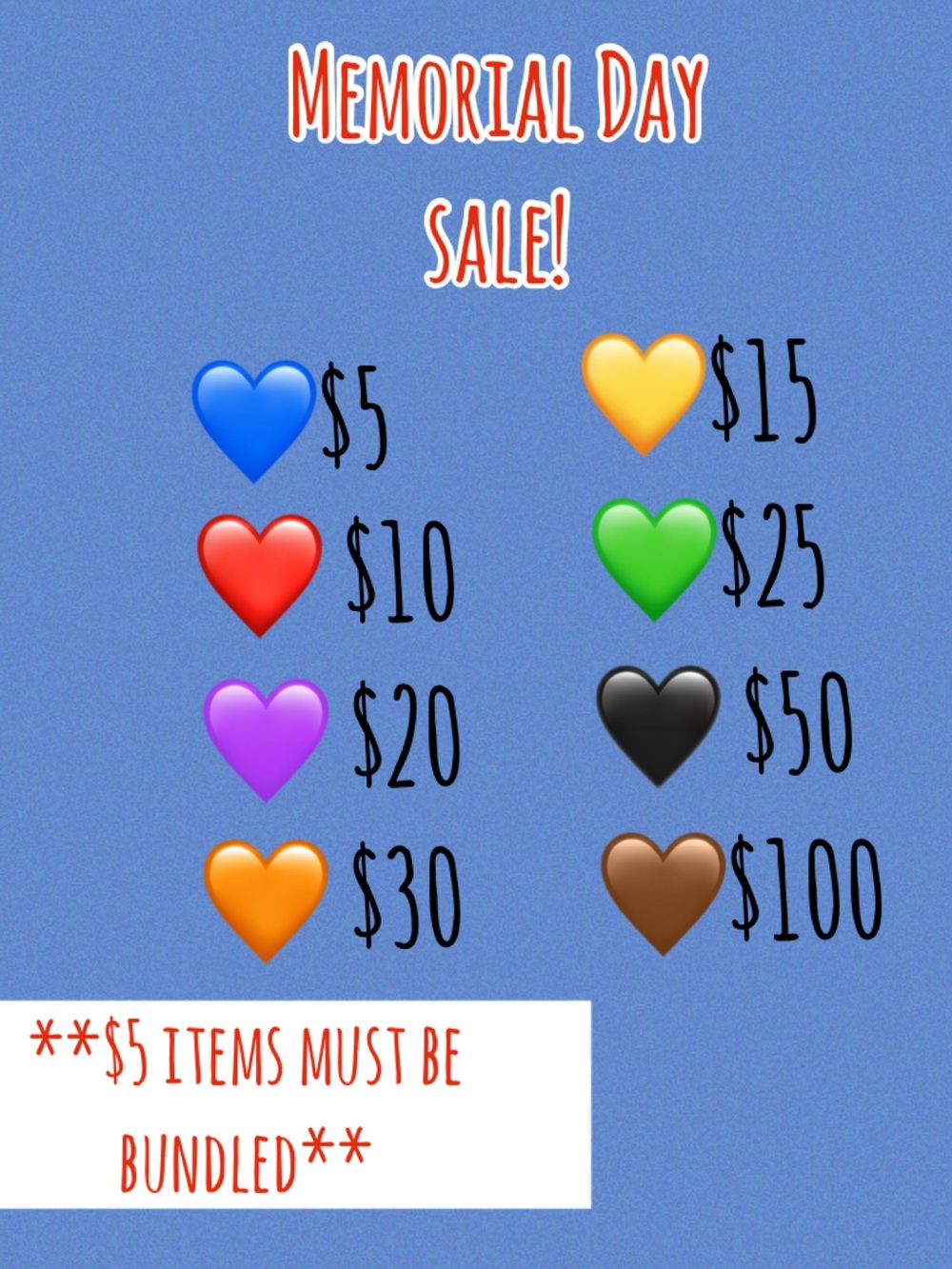 Memorial Day sale starts now!